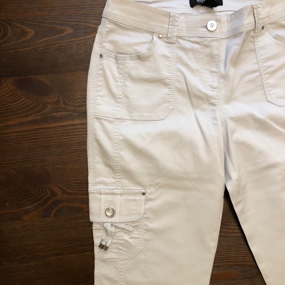 WHBM Silver Cropped Pants - Picture 10 of 16